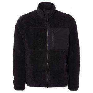 Penfield Black Sherpa Zip Fleece